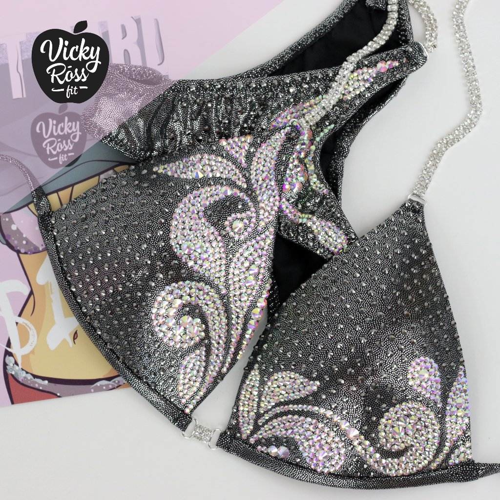 Floral Pattern Bikini Fitness Npc Competition Suit
